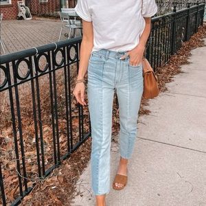 NWT ankle straight ultra high rise skinny jeans